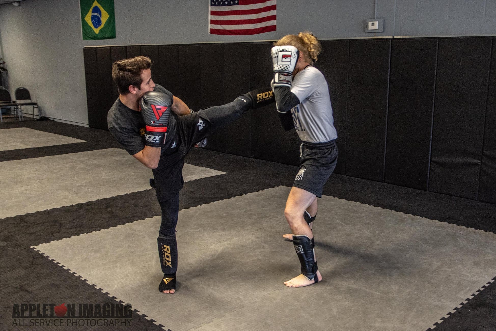 Two Students Sparring